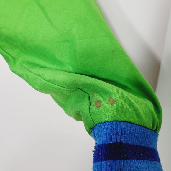 Disney Store Boys Mickey Mouse Varsity Jacket Bright Blue Green Snap Size 9/10 - Picture 3 of 12